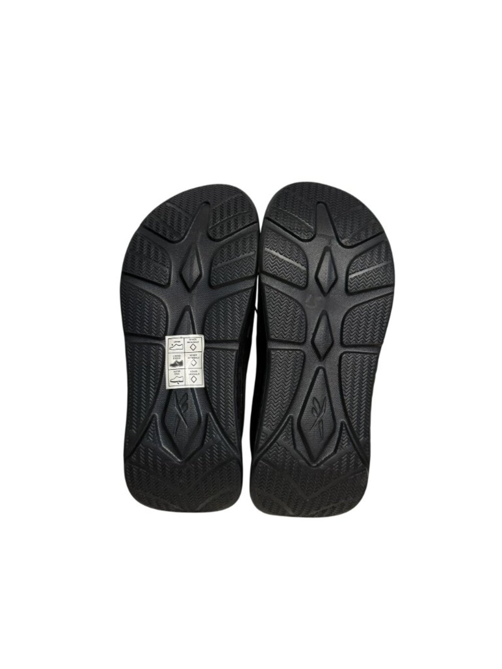 Reebok Comfort Platform Slides Black Mens Size 7 New NWOT Shower Beach - Picture 6 of 6